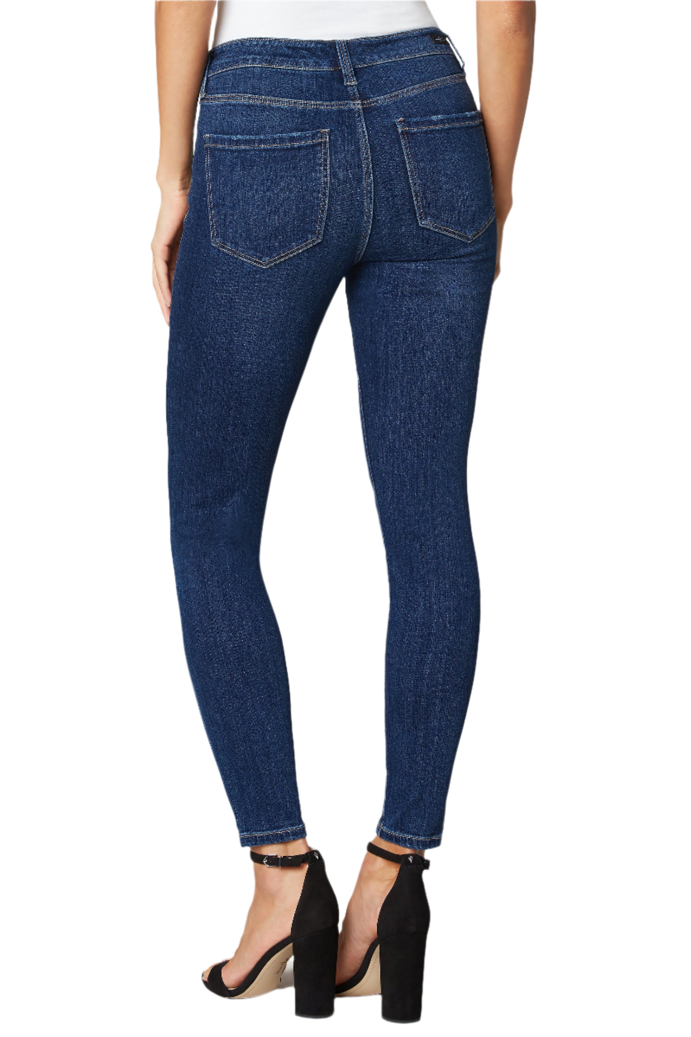 Abby Ankle Skinny High Performance Eco Denim - Back - Ella Where She Shops