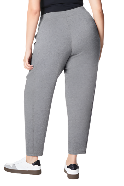 AirEssentials Barrel Leg Pant - Medium Heather Grey Back - Ella Where She Shops