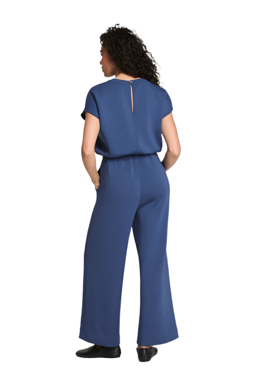 AirEssentials Cap Sleeve Cinched Jumpsuit – Back – Ella Where She Shops