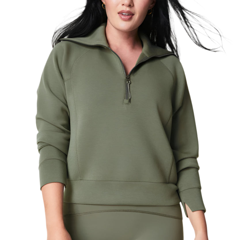 AirEssentials Half Zip - Clover - Front - Ella Where She Shops
