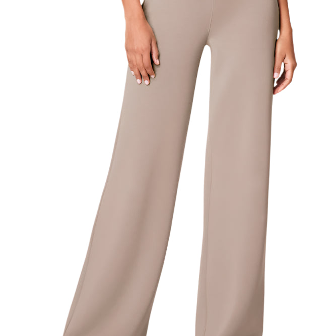 AirEssentials Wide Leg Pant - Ashwood - Front - Ella Where She Shops
