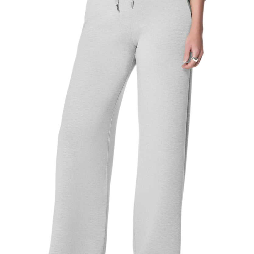 AirEssentials Wide Leg Pant - Light Heather Grey - Front - Ella Where She Shops