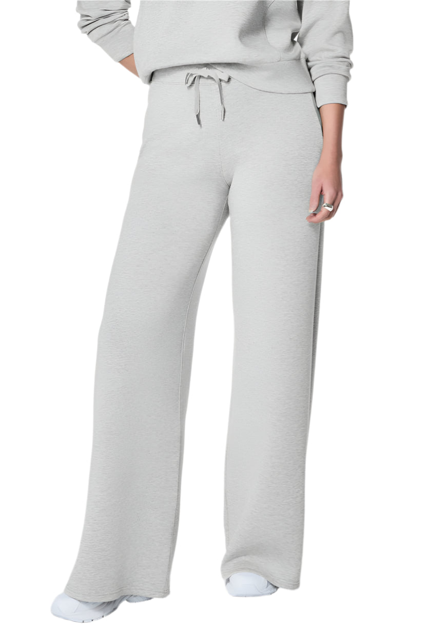 AirEssentials Wide Leg Pant - Light Heather Grey - Front - Ella Where She Shops
