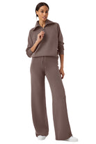 AirEssentials Wide Leg Pant - Smoke - Front - Ella Where She Shops