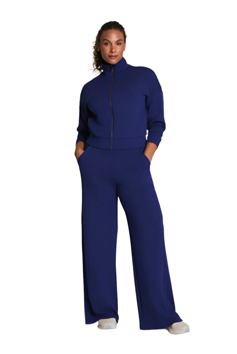 AirEssentials Wide Leg Track Pant – Front – Ella Where She Shops