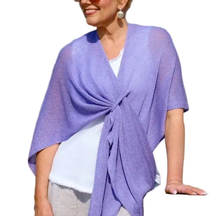 Aliya Multi Way Cotton Wrap Lilac Ella Where She Shops