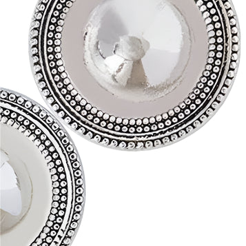 Antique Silver Shiny Magnet Button Pin Set - Ella Where She Shops