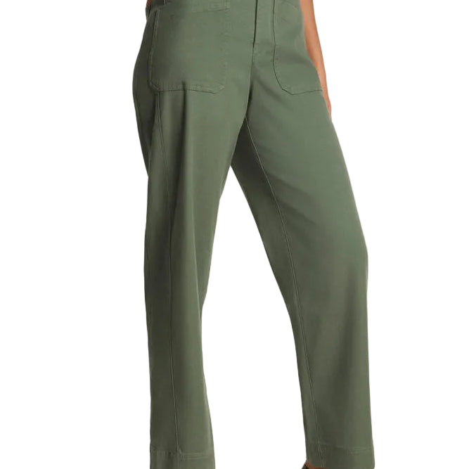 Barrel Leg Pant With Patch Pockets eucalyptus ella where she shops