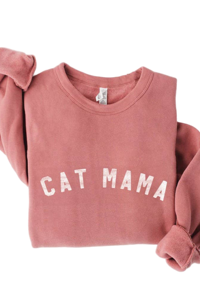 Cat Mama Sweatshirt - Front - Ella Where She Shops