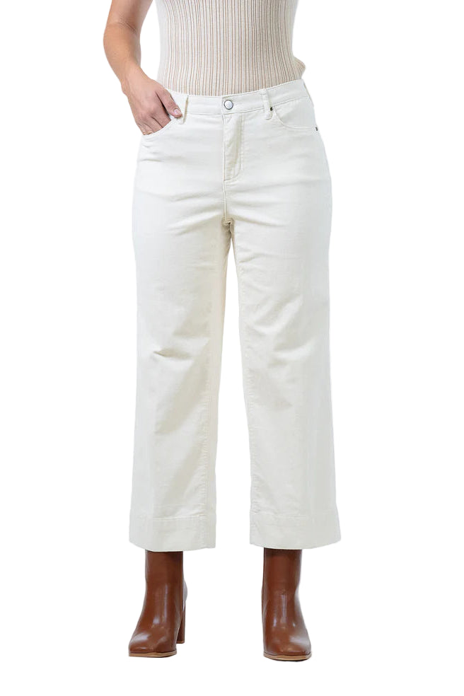 Charlene 26" Wide Crop - Ivory Front - Ella Where She Shops
