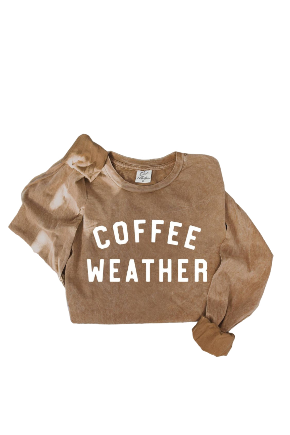 Coffee Weather Long Sleeve Tee - Front - Ella Where She Shops