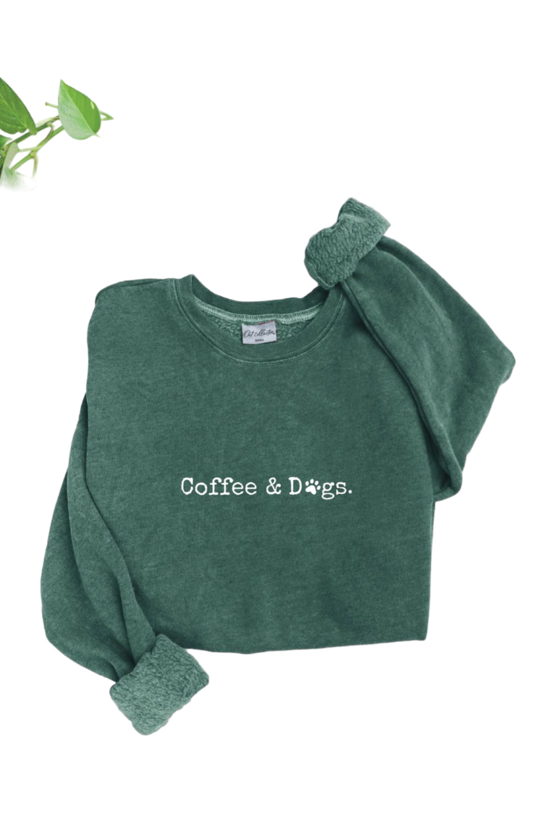 Coffee and Dogs Sweatshirt - Front - Ella Where She Shops