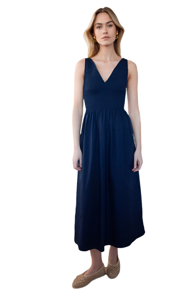 Cora Dress – Navy – Front – Ella Where She Shops