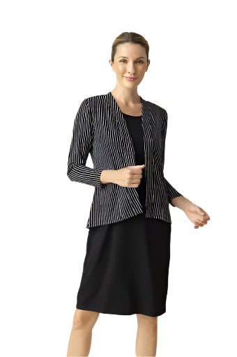 Core Travel Bamboo Shirred Back Open Jacket - Ella Where She Shops