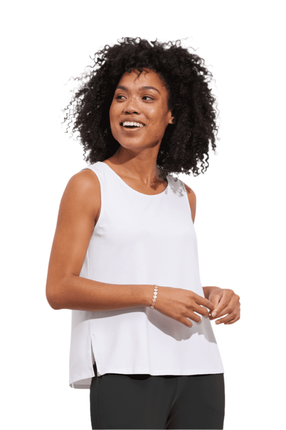 Core Travel Easy Tank - White - Ella Where She Shops