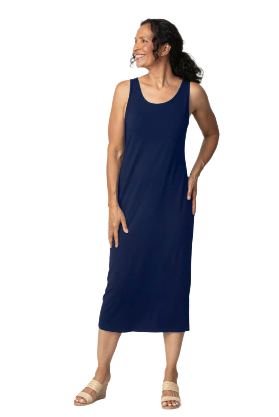 Core Travel Knit Everything Dress - Navy - Ella Where She Shops