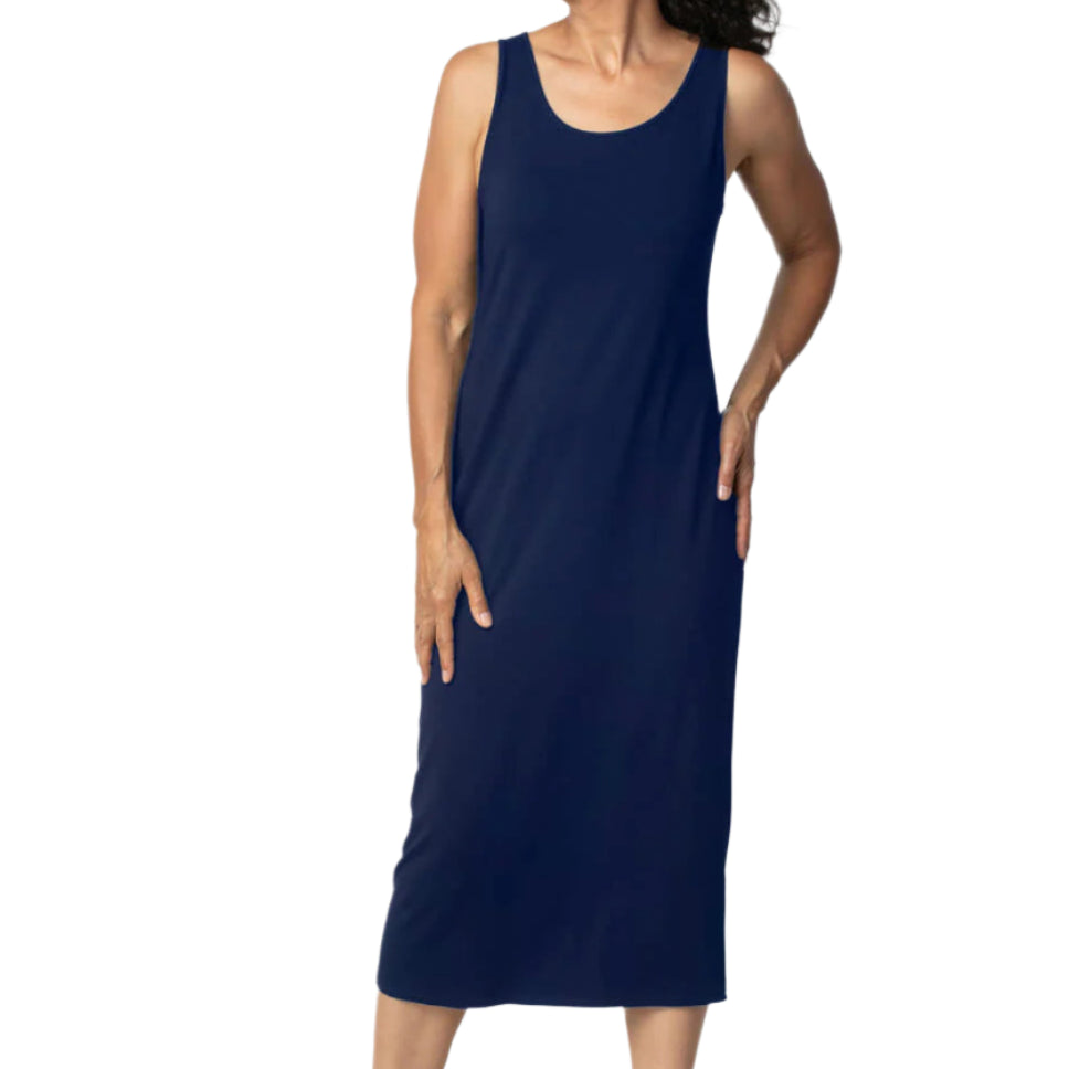 Core Travel Knit Everything Dress - Navy - Ella Where She Shops
