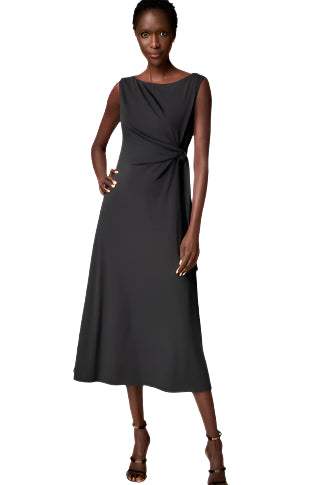 Crepe Dominique Dress – Front – Ella Where She Shops