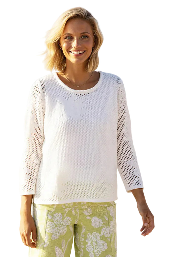 Crochet Easy Pullover Top ella where she shops