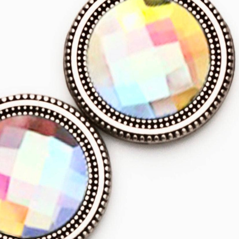 Crystal Rainbow Magnet Button Pin Set - Ella Where She Shops