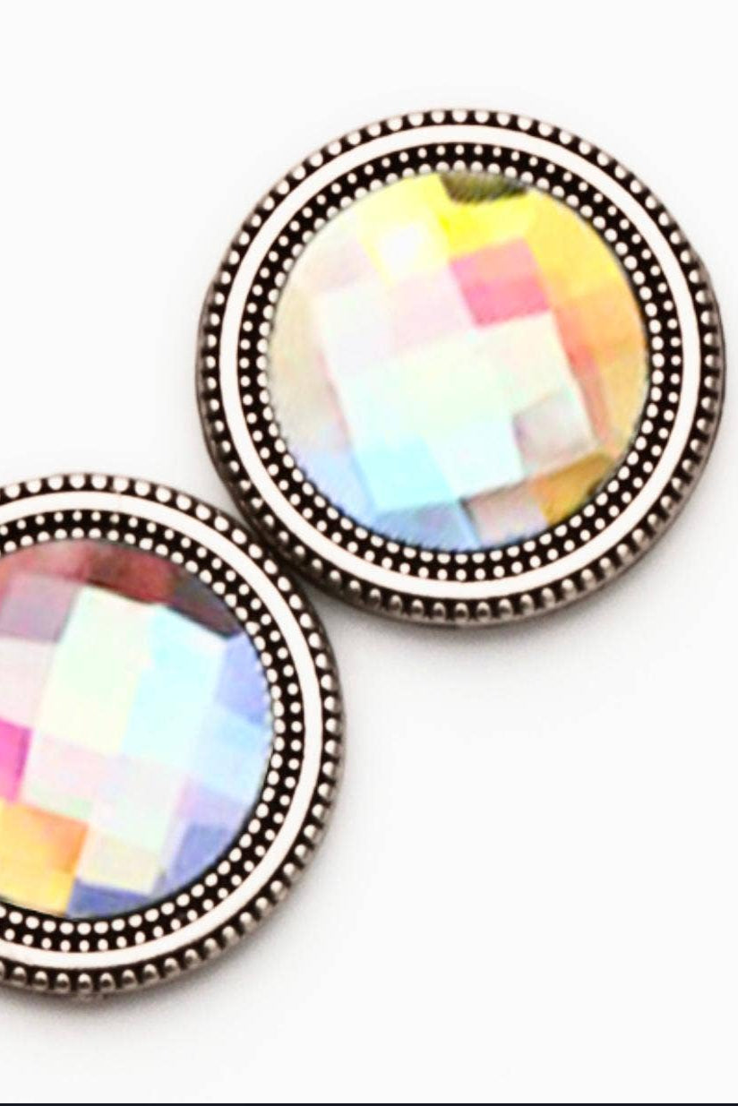 Crystal Rainbow Magnet Button Pin Set - Ella Where She Shops