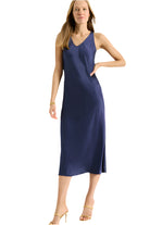 Day Gloss Bias Cut Tank Dress - Ella Where She Shops