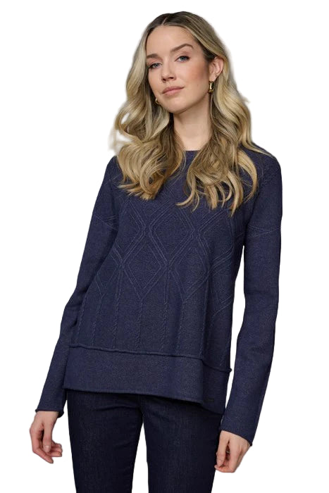 Diamond Cable Top – Front – Ella Where She Shops