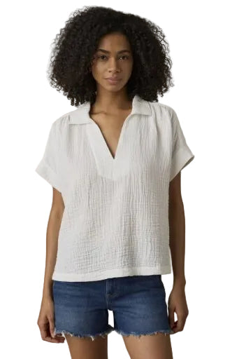 Dune Cotton Gauze Zoe Top Faherty Whitfield & Co.