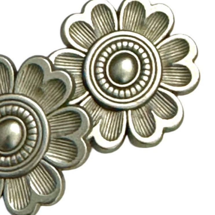 Flower Silver New Magnet Button - Ella Where She Shops