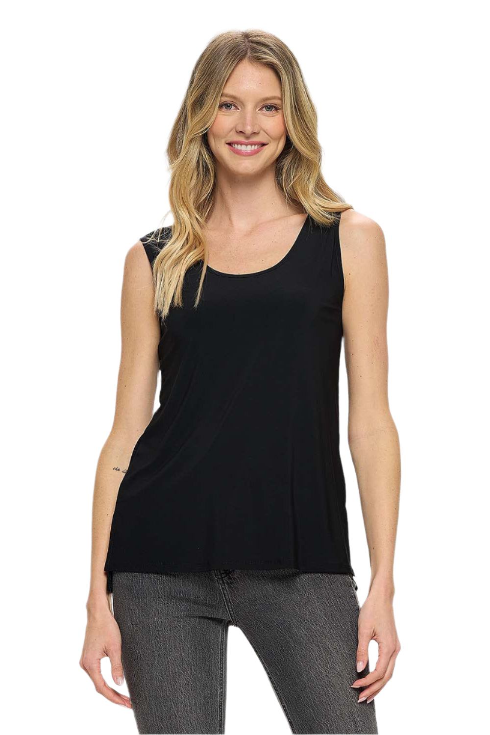 High-Low Reversible Tank - Black Front - Ella Where She Shops