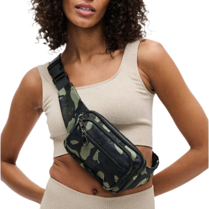 Hip Hugger Belt Bag - Camo Front - Ella Where She Shops