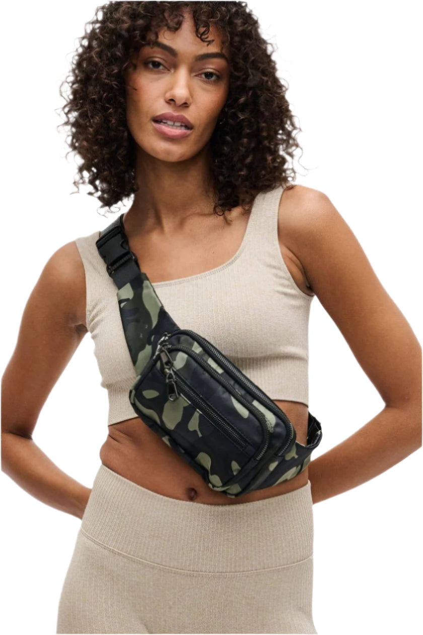 Hip Hugger Belt Bag - Camo Front - Ella Where She Shops
