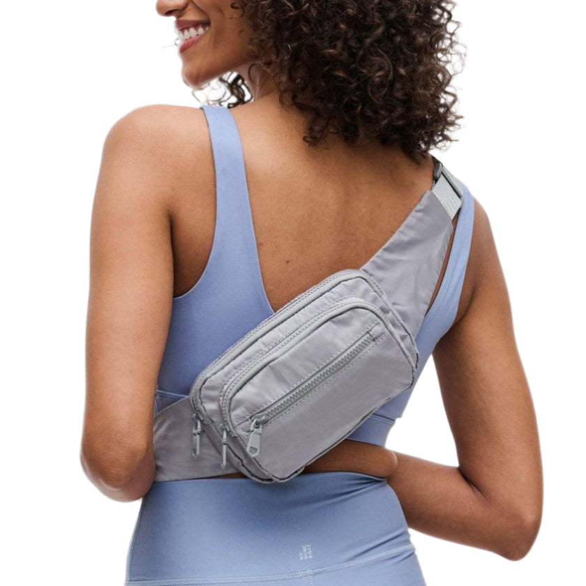 Hip Hugger Belt Bag - Grey - Front - Ella Where She Shops