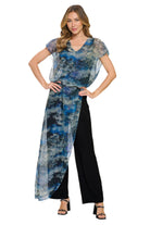 Jumpsuit with Chiffon Overlay - Novelty - Ella Where She Shops