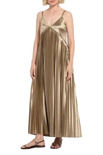 Lauren Pleated Midi Dress ella where she shops