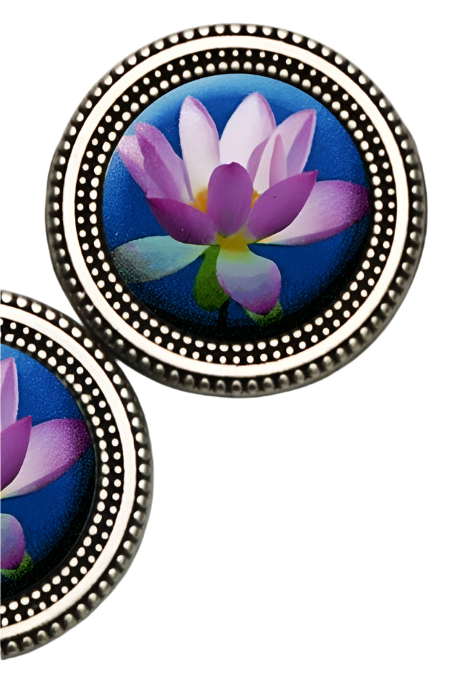 Lotus Image Magnet Button Pin Set - Ella Where She Shops