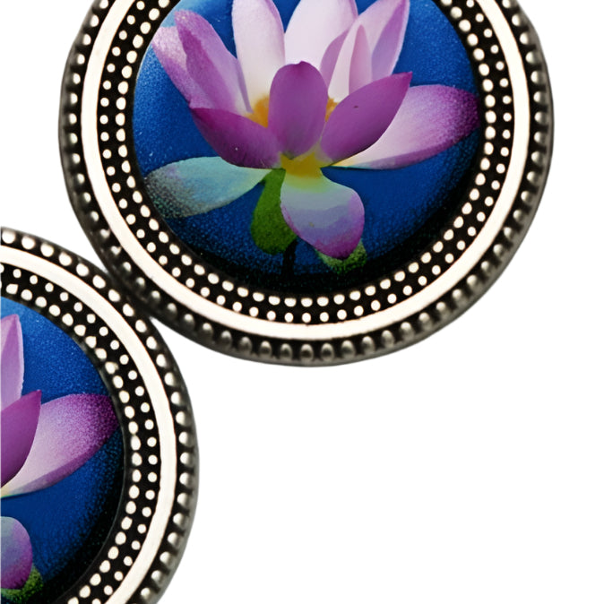Lotus Image Magnet Button Pin Set - Ella Where She Shops