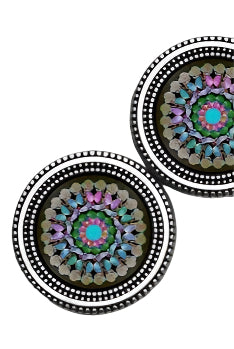 Multi Mandala Mandala Magnet Button Pin Set - Ella Where She Shops