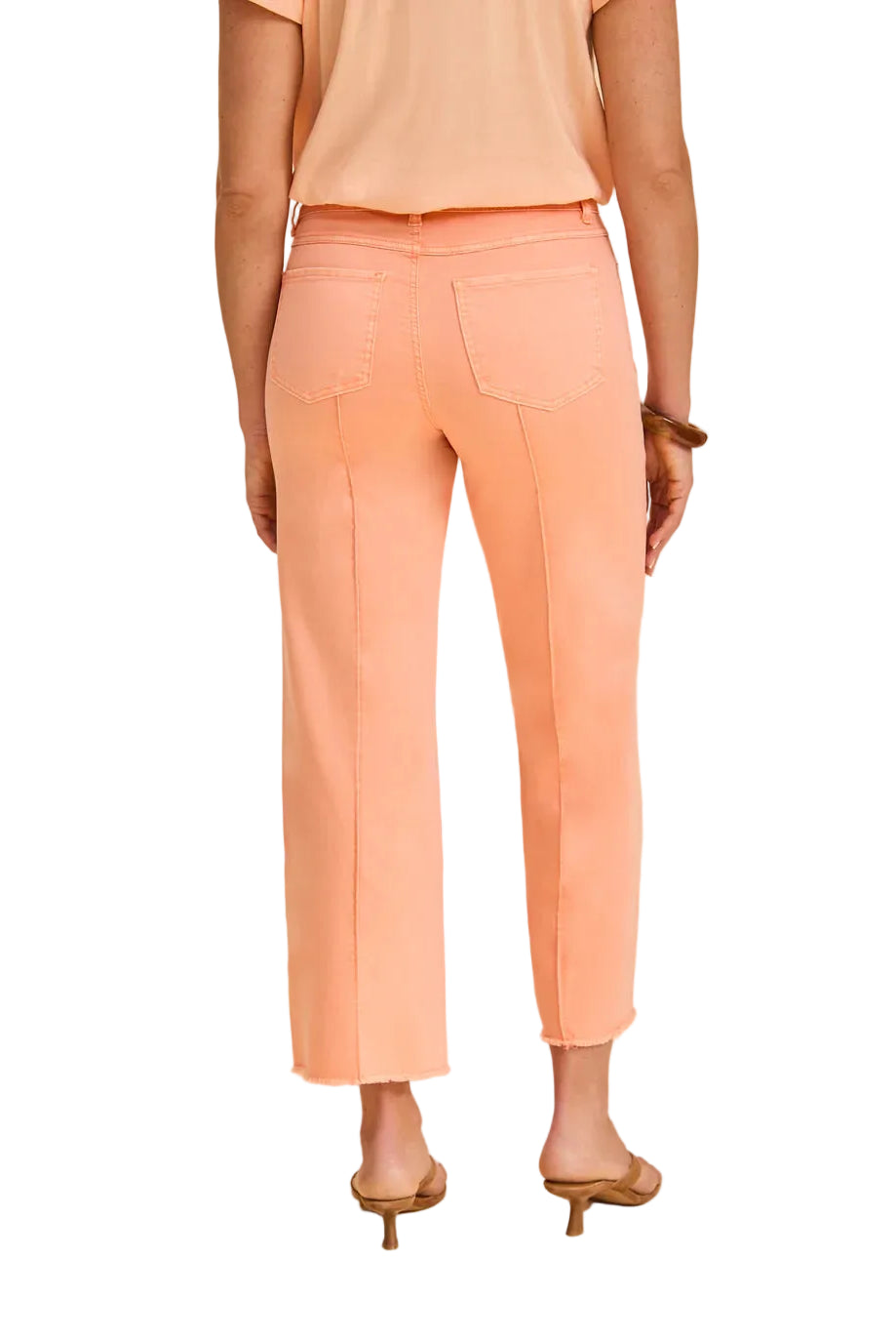 Olivia Wide Ankle Denim cantelope ella where she shops
