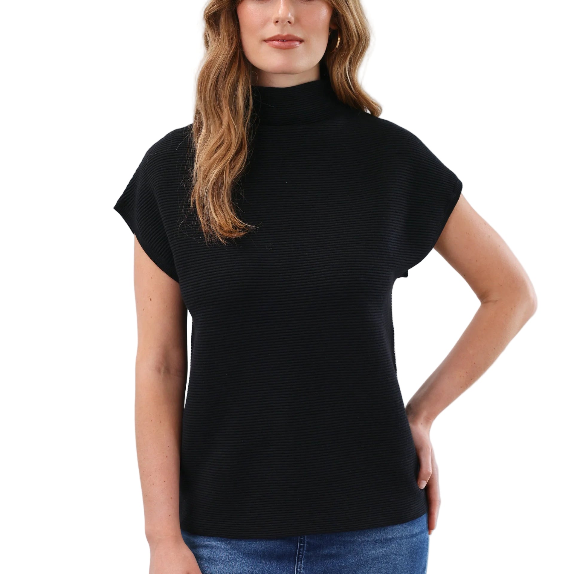Ottoman_Cap_Sleeve_Sweater_black_ella_where_she_shops
