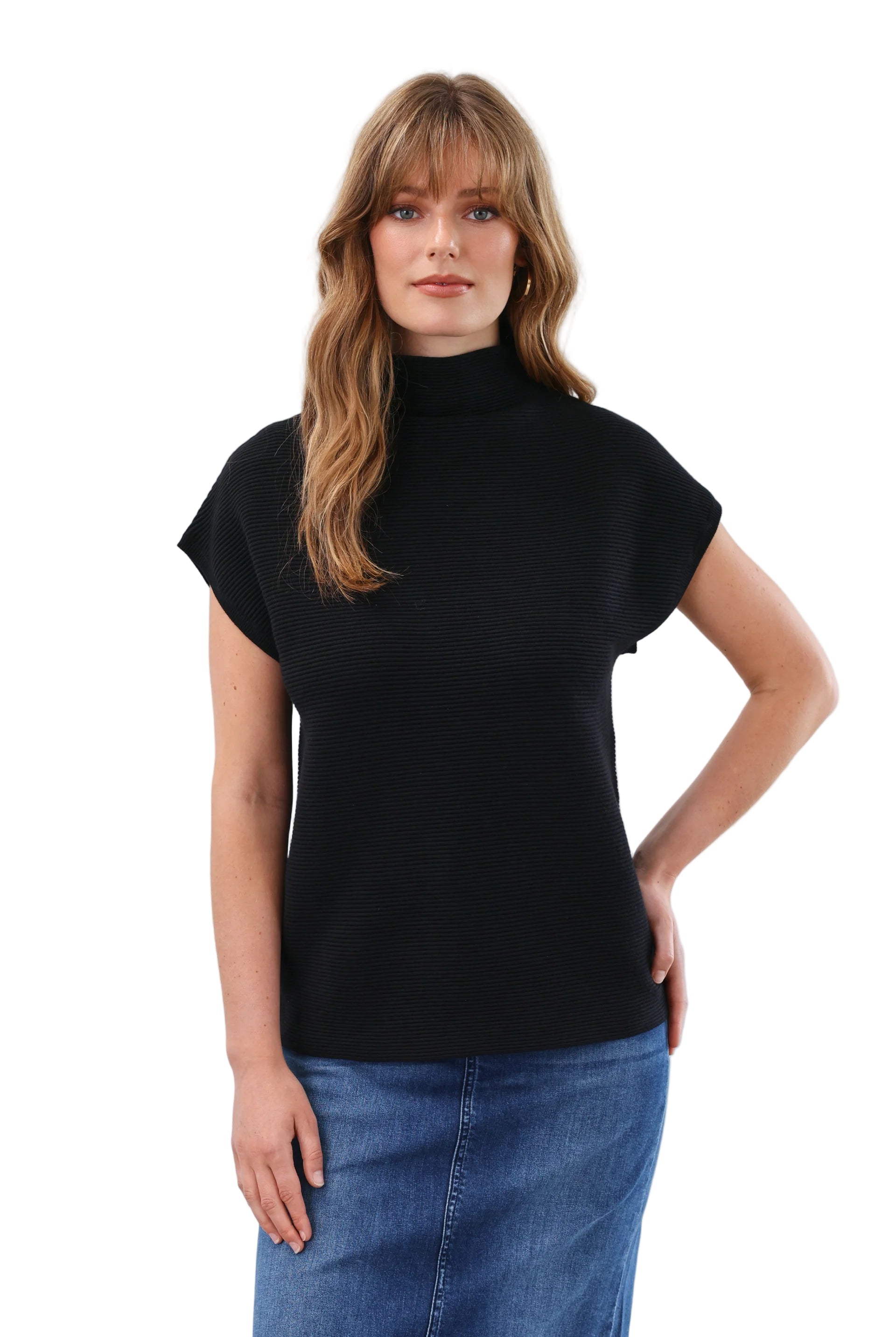 Ottoman_Cap_Sleeve_Sweater_black_ella_where_she_shops