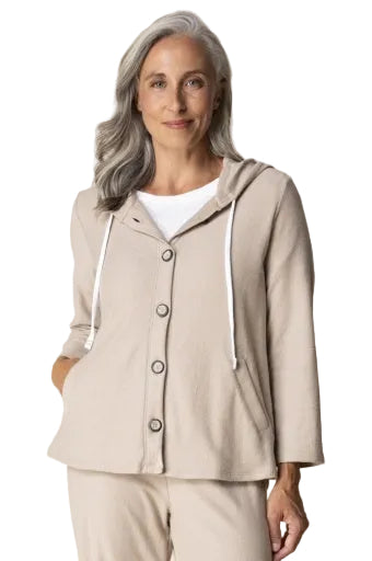 Pasadena Knit Solid Canyon Hoodie Oakwood ella where she shops
