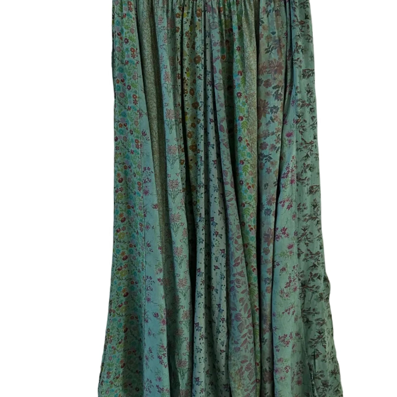 Patchwork Palazzo Pants Teal ella where she shops