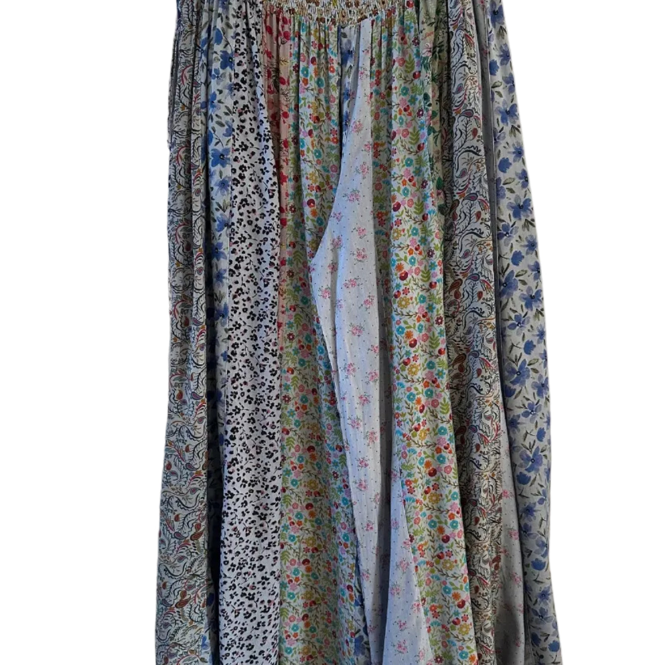 Patchwork Palazzo Pants blue ella where she shops