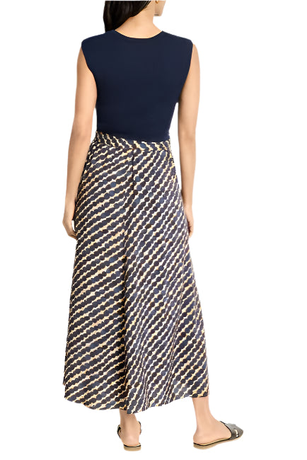 Pebble Dream Mixed Media Dress – Back – Ella Where She Shops