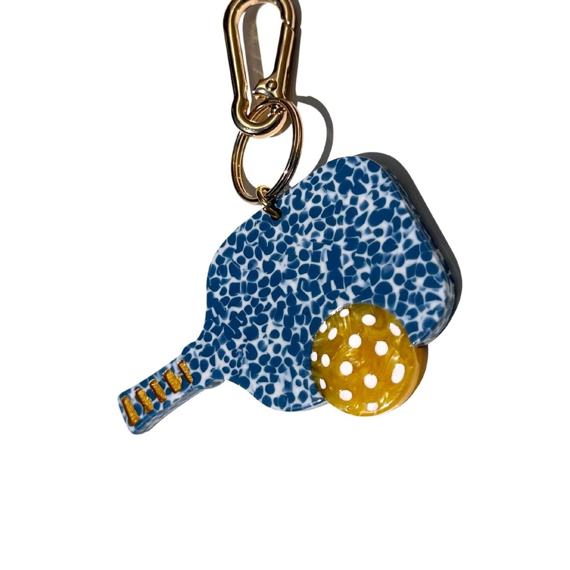 Pickleball Bag Charm & Keychain - Front - Ella Where She Shops
