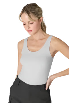 Plain Jersey Tank Top – Gray – Ella Where She Shops