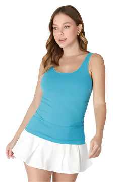Plain Jersey Tank Top – Horizon Blue – Ella Where She Shops