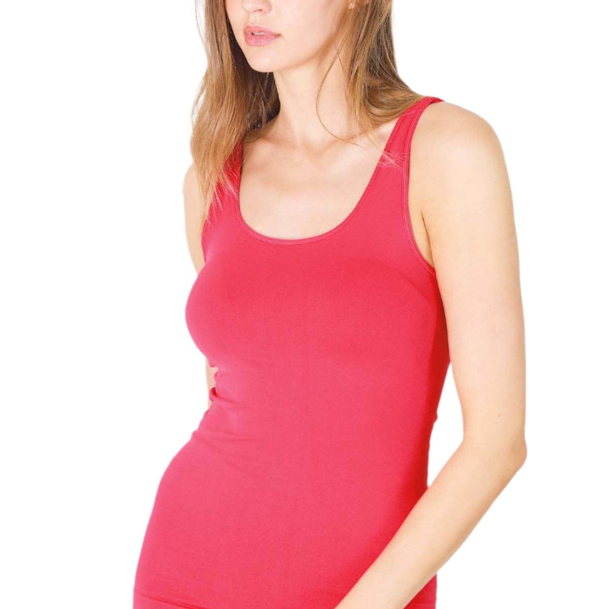 Plain Jersey Tank Top – Magenta – Ella Where She Shops
