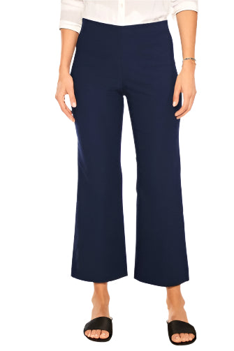 Polished Wonderstretch Wide-Leg Crop - Indigo - Ella Where She Shops